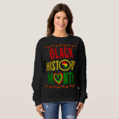 Schwarzer Monat, Juneteenth, Schwarze Geschichte M Sweatshirt (Vorne ganz)