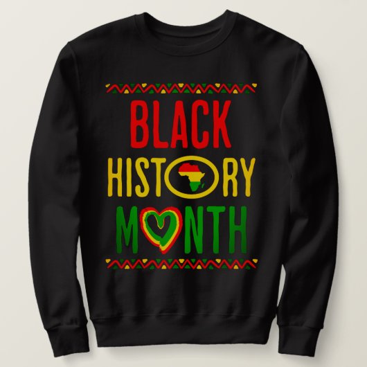 Schwarzer Monat, Juneteenth, Schwarze Geschichte M Sweatshirt (Design vorne)