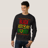 Schwarzer Monat, Juneteenth, Schwarze Geschichte M Sweatshirt (Vorne ganz)