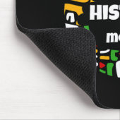 Schwarzer Monat mit afrikanischer Kartenflagge für Mousepad (Ecke)