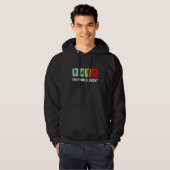 Schwarzer Monatszeitraum des Primärelements Hoodie (Vorne ganz)