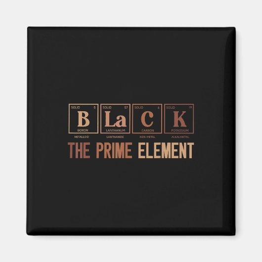 Schwarzer Monatszeitraum des Primärelements Magnet (Vorne)