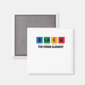 Schwarzer Monatszeitraum des Primärelements Magnet (Vorderseite/Rückseite)