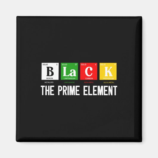 Schwarzer Monatszeitraum des Primärelements Magnet (Vorne)