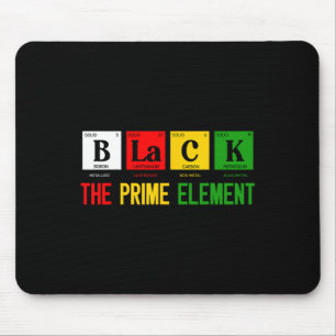 Schwarzer Monatszeitraum des Primärelements Mousepad