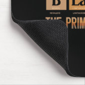 Schwarzer Monatszeitraum des Primärelements Mousepad (Ecke)