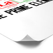 Schwarzer Monatszeitraum des Primärelements Poster (Ecke)