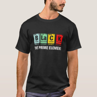Schwarzer Monatszeitraum des Primärelements T-Shirt