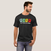 Schwarzer Monatszeitraum des Primärelements T-Shirt (Vorne ganz)