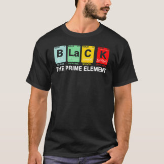 Schwarzer Monatszeitraum des Primärelements T-Shirt