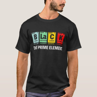 Schwarzer Monatszeitraum des Primärelements T-Shirt