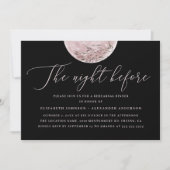 Schwarzer Mond | Festliches Probe Abendessen Einladung (Vorderseite)