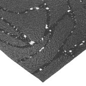 Schwarzer monochromatischer Glitterhintergrund Großer Tischläufer (Ecke)