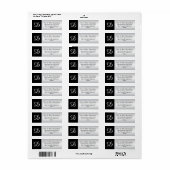 Schwarzer Monogramm-Letter des Silver Glitzer (Vorne)