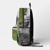 Schwarzer Mops Bedruckter Rucksack (Rechts)