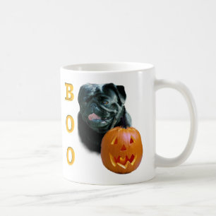 Schwarzer Mops Boo Kaffeetasse