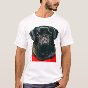 Schwarzer Mops Frauen Männer Mops Mama Vater T-Shi T-Shirt
