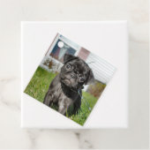 Schwarzer Mops Geschenkanhänger (Beispiel)