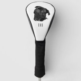 Schwarzer Mops Golf Headcover