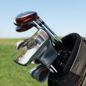Schwarzer Mops Golf Headcover (In Situ)