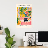 Schwarzer Mops in Badewanne Kunstposter Lustiger H Poster (Heimbüro)