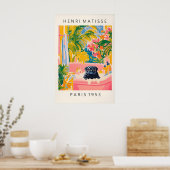 Schwarzer Mops in Badewanne Kunstposter Lustiger H Poster (Küche)