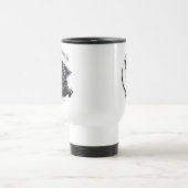 Schwarzer Mops ist alles über mich Reisebecher (Mittel)