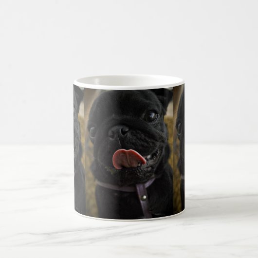 Schwarzer Mops Kaffeetasse (Mittel)