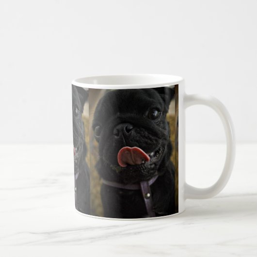 Schwarzer Mops Kaffeetasse (Rechts)