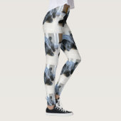 Schwarzer Mops Leggings (Rechts)