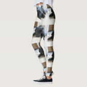 Schwarzer Mops Leggings (Links)