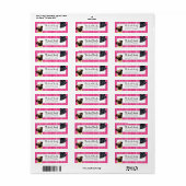 Schwarzer Mops Mops nach oben Rosa Streifen (Vorne)