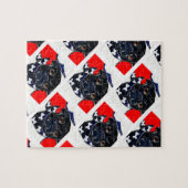 Schwarzer Mops Puzzle (Horizontal)