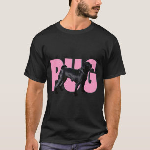 Schwarzer Mops - Rosa Mops Klassiker 429 T-Shirt