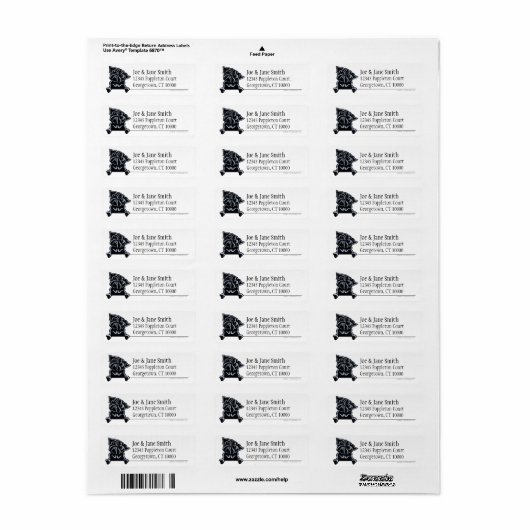 Schwarzer Mops sauber und einfach (Vorne)