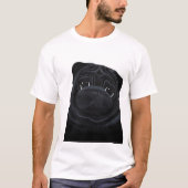 Schwarzer Mops-T - Shirt (Vorderseite)