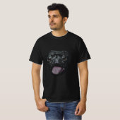 Schwarzer Mops T-Shirt (Vorne ganz)