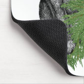 Schwarzer Mops Welpe Adventure Weihnachten Kunst Mousepad (Ecke)