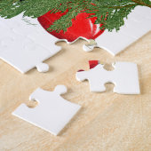 Schwarzer Mops Welpe Adventure Weihnachten Kunst Puzzle (Seite)