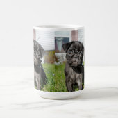 Schwarzer Mops Welpe Kaffeetasse (Mittel)
