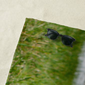 Schwarzer Mops Welpe Strandtuch (Beispiel)