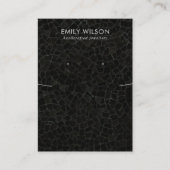 SCHWARZER MOSAISCHER TEXTURE-ERFREUNDUNG VISITENKARTE (Vorderseite)