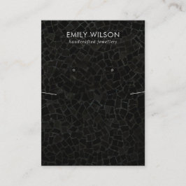 SCHWARZER MOSAISCHER TEXTURE-ERFREUNDUNG VISITENKARTE