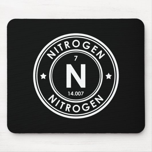 Schwarzer Mousepad aus Stickstoff (Vorne)