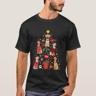 Schwarzer Mund Cur Ornament Tree Mama Vater Gesche T-Shirt