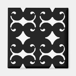 Schwarzer Muster-Magnet Magnet