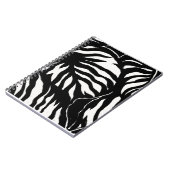 Schwarzer Musterhintergrund Notizblock (Linke Seite)