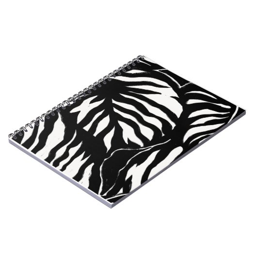 Schwarzer Musterhintergrund Notizblock (Linke Seite)