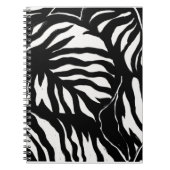 Schwarzer Musterhintergrund Notizblock (Vorderseite)