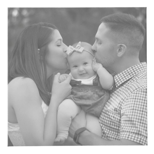 Schwarzer MutterOsten. Year Red Heart Family Foto  Würfel (Vorderseite)